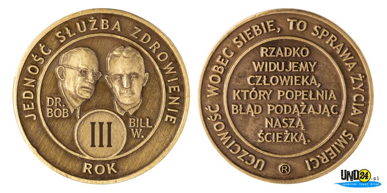 Medal 3. Rocznica trzeźwości Medal 3. Rocznica trzeźwości