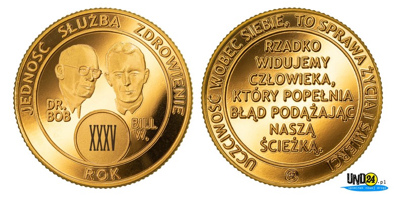 Medal 35. Rocznica trzeźwości w Amerykańskim Stylu