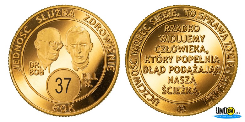 Medal 37. Rocznica trzeźwości w Amerykańskim Stylu
